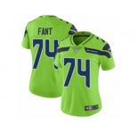 Women Nike Seattle Seahawks #74 George Fant Vapor Untouchable Limited Green NFL Jersey