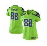Women Nike Seattle Seahawks #88 Jimmy Graham Limited Green Rush NFL Jerseys