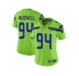 Women Nike Seattle Seahawks #94 Malik McDowell Vapor Untouchable Limited Green NFL Jersey