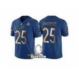 Women Seattle Seahawks #25 Richard Sherman NFC 2017 Pro Bowl Blue Gold Limited Jersey