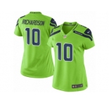 Women's Nike Seattle Seahawks #10 Paul Richardson Limited Green Rush NFL Jersey