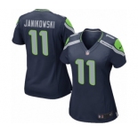 Women's Nike Seattle Seahawks #11 Sebastian Janikowski Game Navy Blue Team Color NFL Jersey