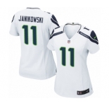 Women's Nike Seattle Seahawks #11 Sebastian Janikowski Game White NFL Jersey