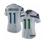 Women's Nike Seattle Seahawks #11 Sebastian Janikowski Grey Alternate Vapor Untouchable Limited Player NFL Jersey