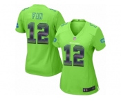 Women's Nike Seattle Seahawks 12th Fan Limited Green Strobe NFL Jersey