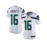 Women's Nike Seattle Seahawks #16 Tyler Lockett Vapor Untouchable Limited White NFL Jersey