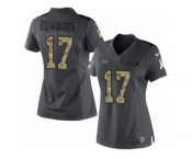 Women's Nike Seattle Seahawks #17 Braylon Edwards Limited Black 2016 Salute to Service NFL Jersey