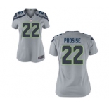Women's Nike Seattle Seahawks #22 C.J. Prosise Grey Alternate NFL Jersey