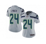 Women's Nike Seattle Seahawks #24 Marshawn Lynch Vapor Untouchable Limited Grey Alternate NFL Jersey