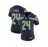 Women's Nike Seattle Seahawks #24 Marshawn Lynch Vapor Untouchable Limited Steel Blue Team Color NFL Jersey