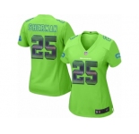 Women's Nike Seattle Seahawks #25 Richard Sherman Limited Green Strobe NFL Jersey