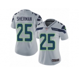 Women's Nike Seattle Seahawks #25 Richard Sherman Vapor Untouchable Limited Grey Alternate NFL Jersey