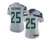 Women's Nike Seattle Seahawks #25 Richard Sherman Vapor Untouchable Limited Grey Alternate NFL Jersey