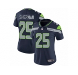 Women's Nike Seattle Seahawks #25 Richard Sherman Vapor Untouchable Limited Steel Blue Team Color NFL Jersey