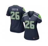 Women's Nike Seattle Seahawks #26 Shaquill Griffin Game Steel Blue Team Color NFL Jersey