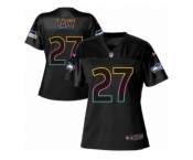 Women's Nike Seattle Seahawks #27 Eddie Lacy Game Black Team Color NFL Jersey