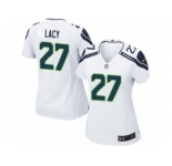 Women's Nike Seattle Seahawks #27 Eddie Lacy Limited White NFL Jersey