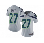Women's Nike Seattle Seahawks #27 Eddie Lacy Vapor Untouchable Limited Grey Alternate NFL Jersey