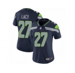 Women's Nike Seattle Seahawks #27 Eddie Lacy Vapor Untouchable Limited Steel Blue Team Color NFL Jersey