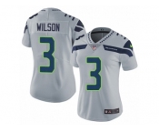 Women's Nike Seattle Seahawks #3 Russell Wilson Vapor Untouchable Limited Grey Alternate NFL Jersey