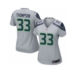 Women's Nike Seattle Seahawks #33 Tedric Thompson Limited Grey Alternate NFL Jersey