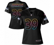Women's Nike Seattle Seahawks #39 Dontae Johnson Game Black Fashion NFL Jersey