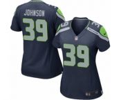 Women's Nike Seattle Seahawks #39 Dontae Johnson Game Navy Blue Team Color NFL Jersey