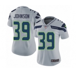 Women's Nike Seattle Seahawks #39 Dontae Johnson Grey Alternate Vapor Untouchable Elite Player NFL Jersey