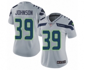 Women's Nike Seattle Seahawks #39 Dontae Johnson Grey Alternate Vapor Untouchable Elite Player NFL Jersey
