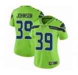 Women's Nike Seattle Seahawks #39 Dontae Johnson Limited Green Rush Vapor Untouchable NFL Jersey