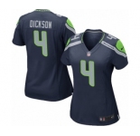 Women's Nike Seattle Seahawks #4 Michael Dickson Game Navy Blue Team Color NFL Jersey