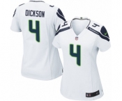 Women's Nike Seattle Seahawks #4 Michael Dickson Game White NFL Jersey