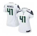 Women's Nike Seattle Seahawks #41 Byron Maxwell Game White NFL Jersey