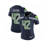 Women's Nike Seattle Seahawks #42 Arthur Brown Vapor Untouchable Limited Steel Blue Team Color NFL Jersey