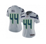 Women's Nike Seattle Seahawks #44 Delano Hill Vapor Untouchable Limited Grey Alternate NFL Jersey