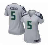 Women's Nike Seattle Seahawks #5 Alex McGough Game Grey Alternate NFL Jersey