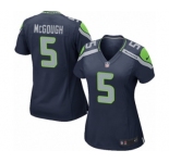 Women's Nike Seattle Seahawks #5 Alex McGough Game Navy Blue Team Color NFL Jersey