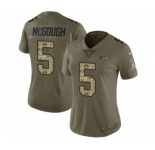 Women's Nike Seattle Seahawks #5 Alex McGough Limited Olive Camo 2017 Salute to Service NFL Jersey