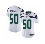 Women's Nike Seattle Seahawks #50 K.J. Wright Vapor Untouchable Limited White NFL Jersey