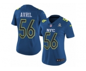Women's Nike Seattle Seahawks #56 Cliff Avril Limited Blue 2017 Pro Bowl NFL Jersey