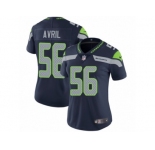 Women's Nike Seattle Seahawks #56 Cliff Avril Vapor Untouchable Limited Steel Blue Team Color NFL Jersey