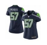 Women's Nike Seattle Seahawks #57 Michael Wilhoite Limited Steel Blue Team Color NFL Jersey