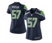 Women's Nike Seattle Seahawks #57 Mike Morgan Limited Steel Blue Team Color NFL Jersey