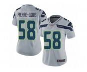 Women's Nike Seattle Seahawks #58 Kevin Pierre-Louis Vapor Untouchable Limited Grey Alternate NFL Jersey