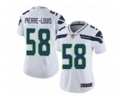 Women's Nike Seattle Seahawks #58 Kevin Pierre-Louis Vapor Untouchable Limited White NFL Jersey
