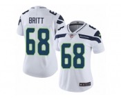 Women's Nike Seattle Seahawks #68 Justin Britt Vapor Untouchable Limited White NFL Jersey