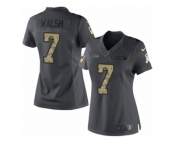 Women's Nike Seattle Seahawks #7 Blair Walsh Limited Black 2016 Salute to Service NFL Jersey