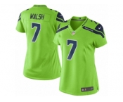 Women's Nike Seattle Seahawks #7 Blair Walsh Limited Green Rush NFL Jersey