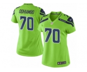 Women's Nike Seattle Seahawks #70 Rees Odhiambo Limited Green Rush NFL Jersey