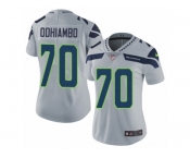 Women's Nike Seattle Seahawks #70 Rees Odhiambo Vapor Untouchable Limited Grey Alternate NFL Jersey
